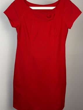 Red Madison Leigh Sheath Dress Size 8 Elegant Cocktail Work Office